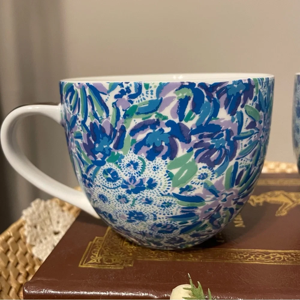 Lilly Pulitzer Large Coffee Cups Set of Two